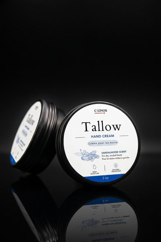 2 oz Whipped Tallow Cream - Sandalwood Scent