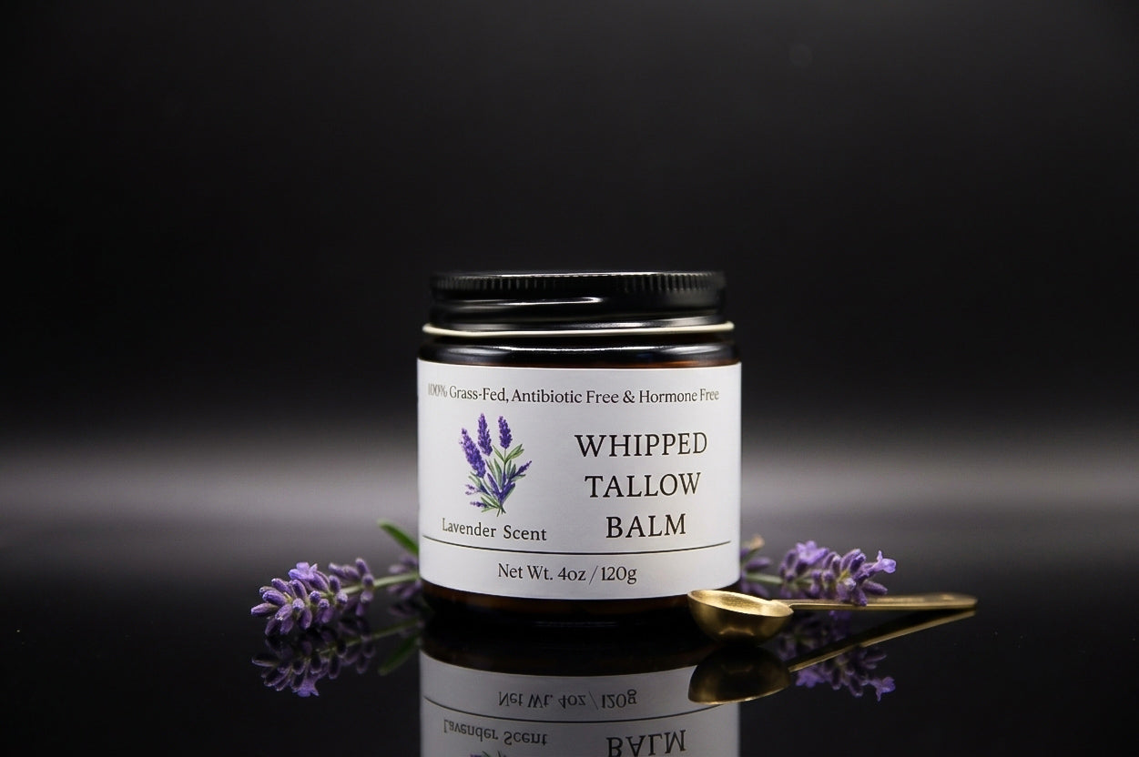 4 oz Whipped Tallow Balm - Lavender Scent