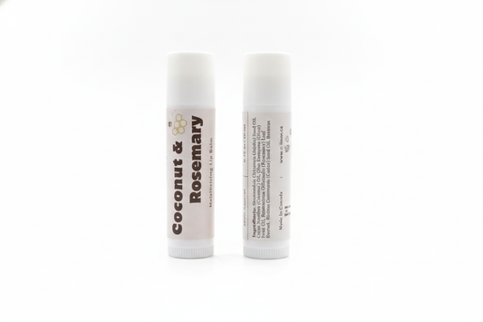Natural and moisturizing Lip Balm - Coconut w/ Rosemary (Pack of 3)