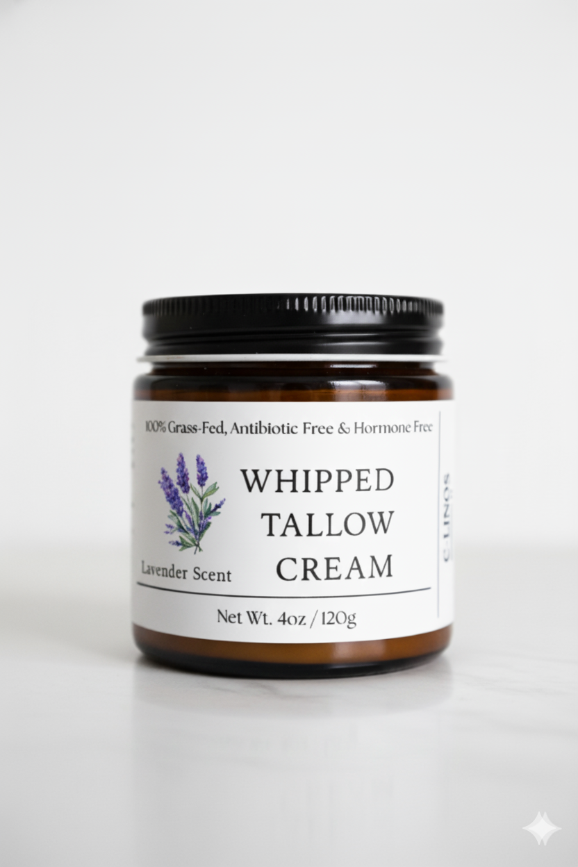4 oz Whipped Tallow Cream - Lavender Scent