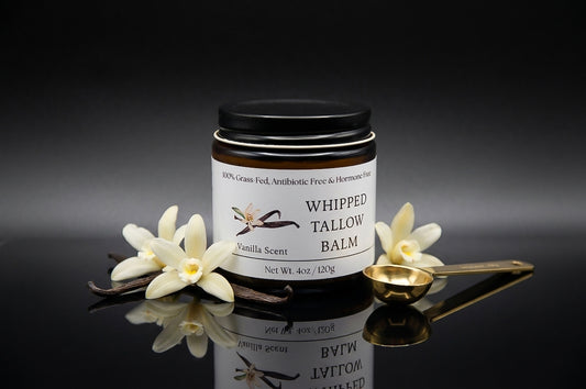 4 oz Whipped Tallow Balm - Vanilla Scent